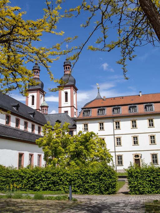Die Klosterkirche St. Michael auf dem Gelände von Kloster Oberzell in Unterfranken, wo eine Schwester zwei Frauen vor Zwangsprostitution und Menschenhandel bewahrte - und einen Strafbefehl bekam. 