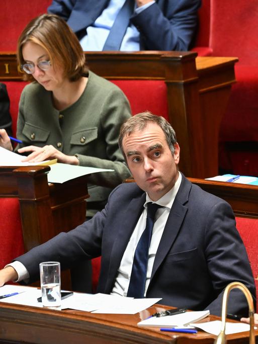 Frankreichs Premier Lecornu in der französischen Nationalversammlung.