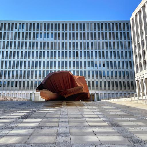 Blick in den Innenhof der Berliner Zentrale des Bundesnachrichtendienstes (BND)