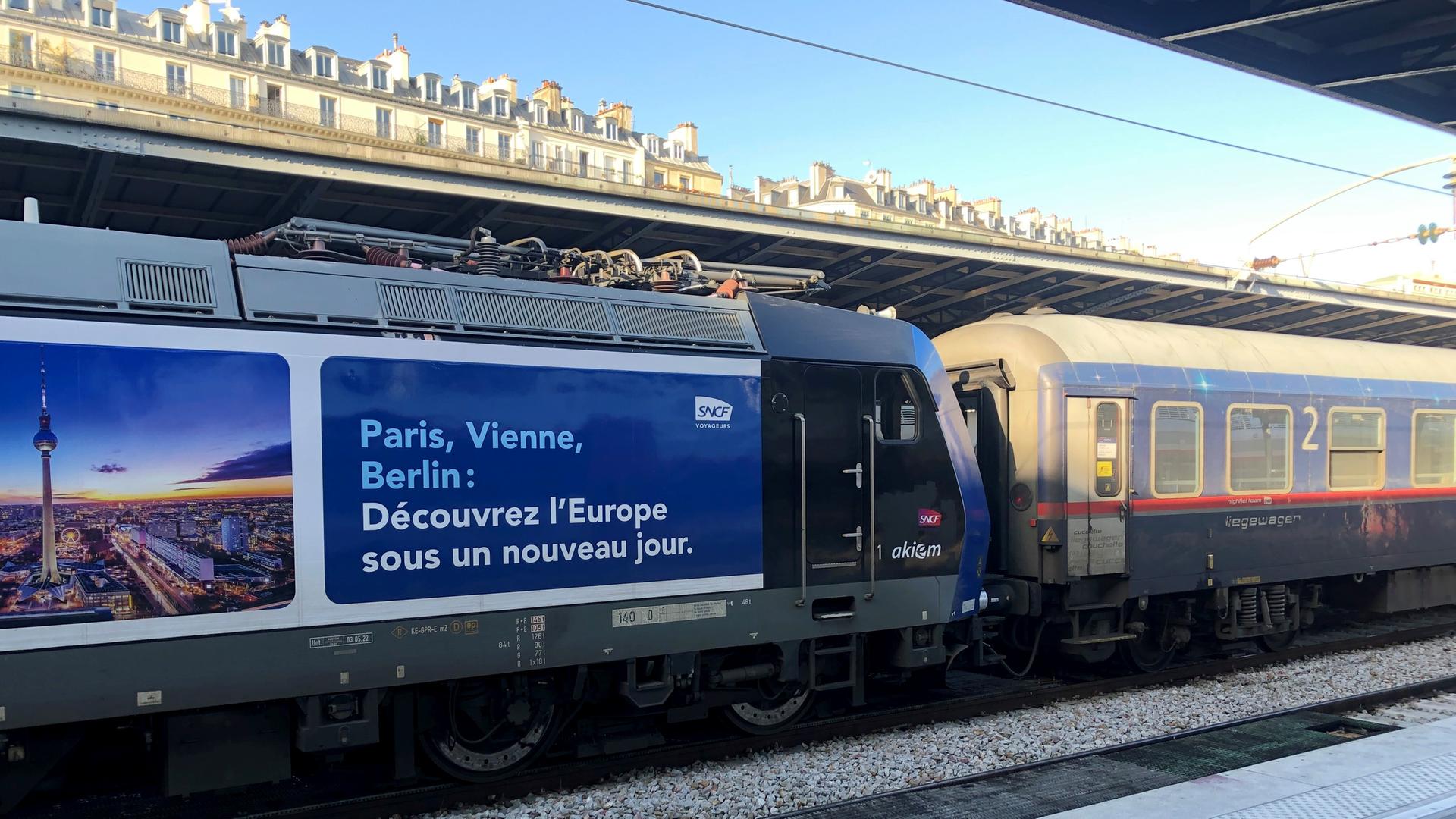 Paris: Der Nachtzug aus Berlin steht im Pariser Gare de L'Est. 