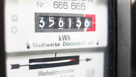 Das Bild zeigt einen Stromzähler.