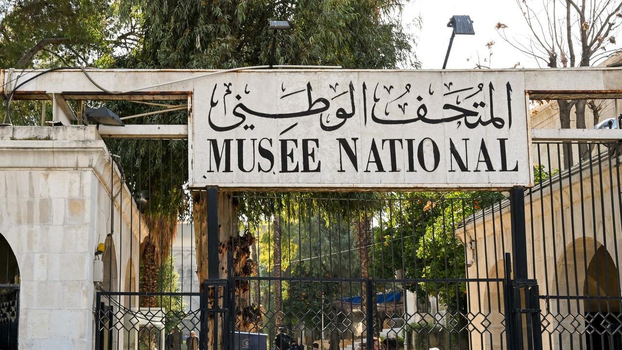 Der Eingang des syrischen Nationalmuseums in Damaskus.