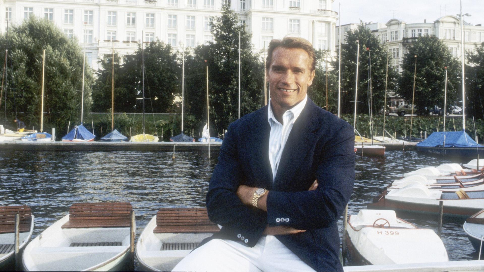 Arnold Schwarzenegger 1986 in Hamburg