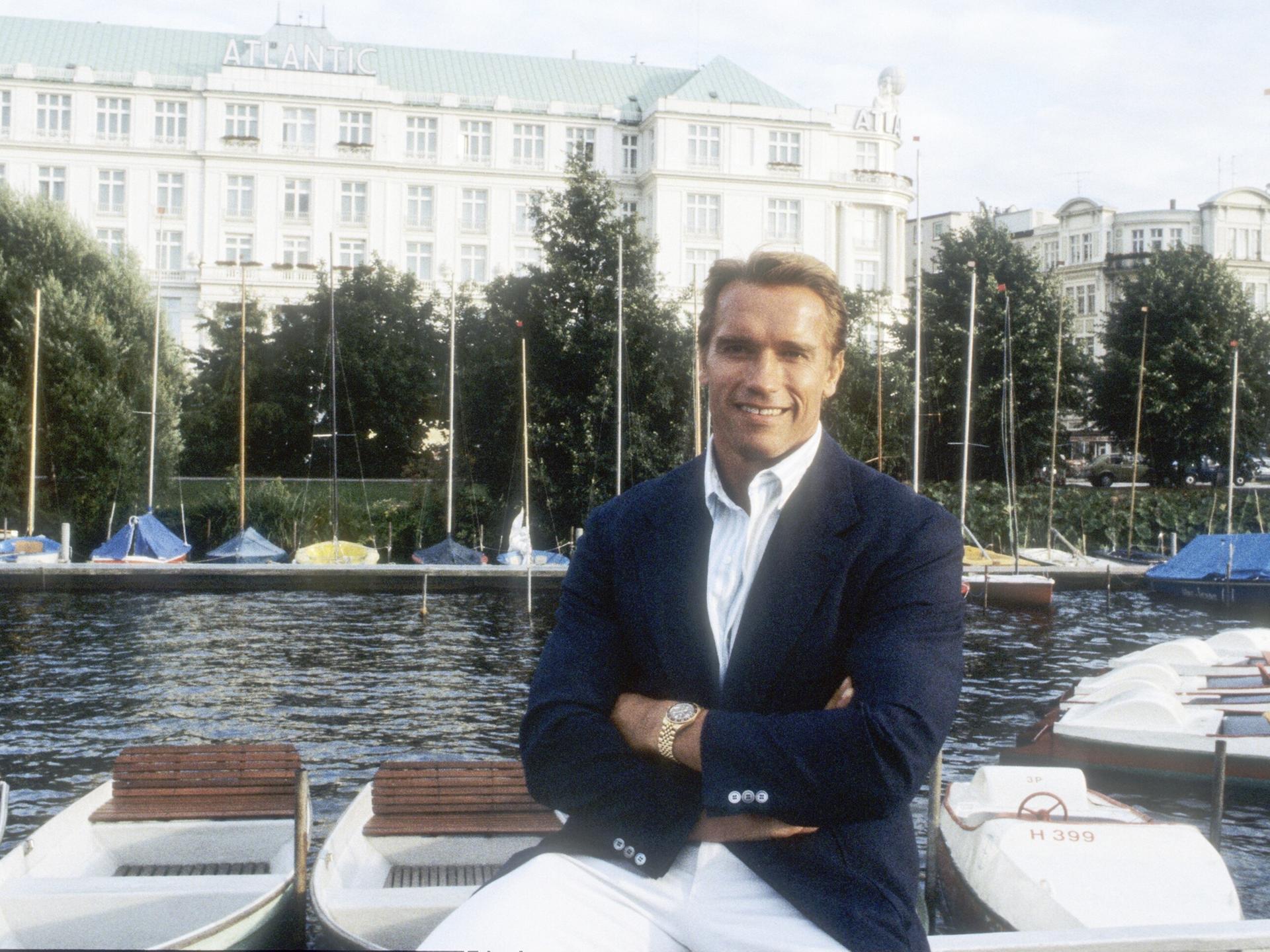 Arnold Schwarzenegger 1986 in Hamburg
