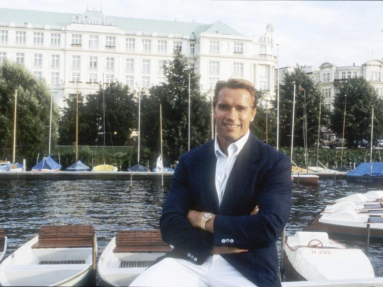 Arnold Schwarzenegger 1986 in Hamburg