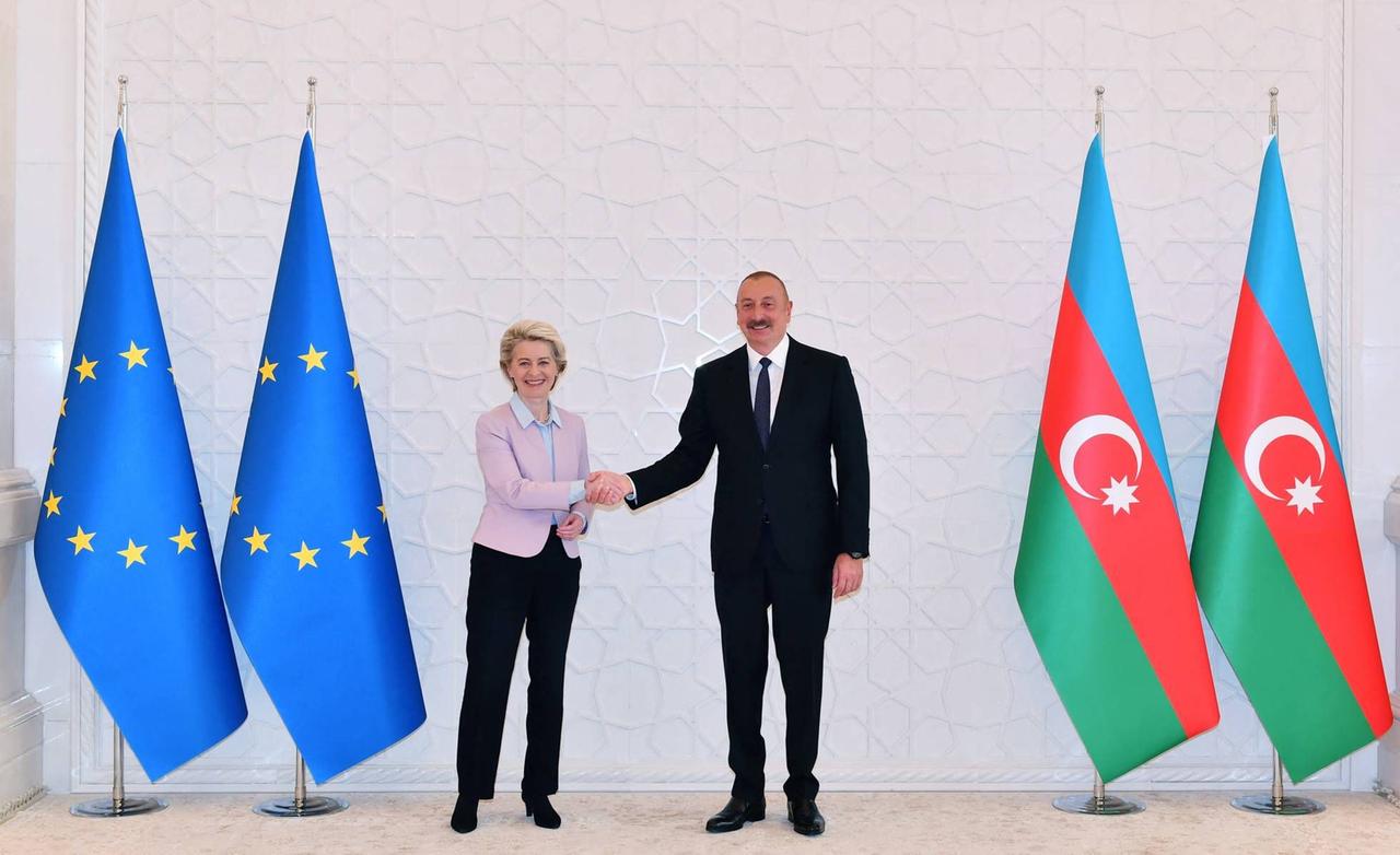 EU-Kommissionspräsidentin Ursula von der Leyen in Baku, Aserbaidschan