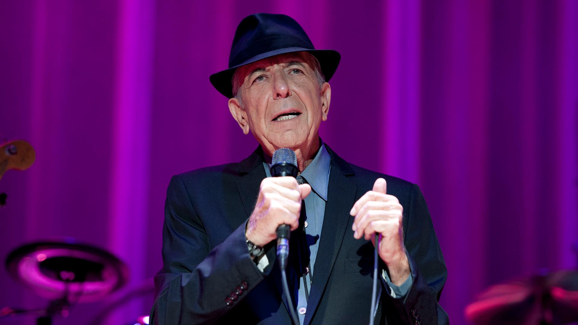 Der kanadische Singer-Songwriter Leonard Cohen 2012 in London. 