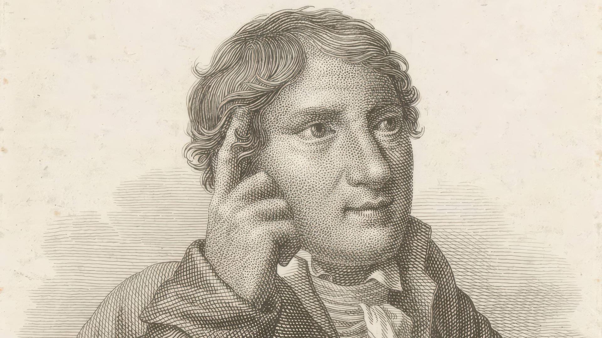 Ein Bild auf dem der Dichter und Philosoph Christoph August Tiedge zu sehen ist. Ein Bild auf dem der Dichter und Philosoph Christoph August Tiedge zu sehen ist.