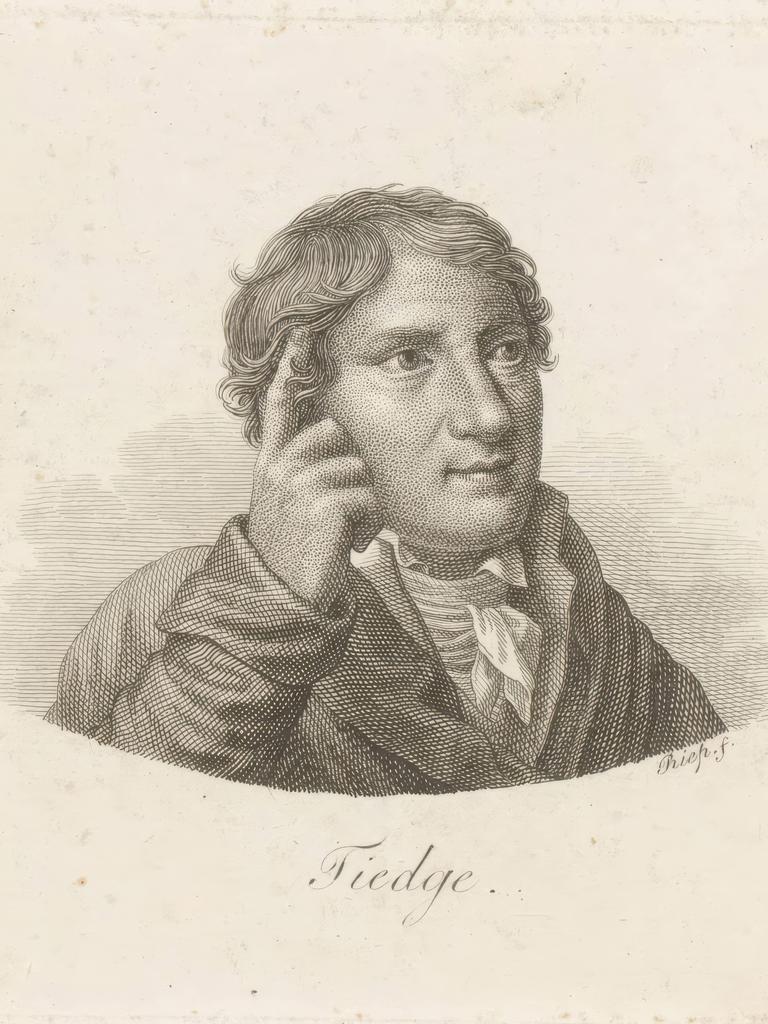 Ein Bild auf dem der Dichter und Philosoph Christoph August Tiedge zu sehen ist. 