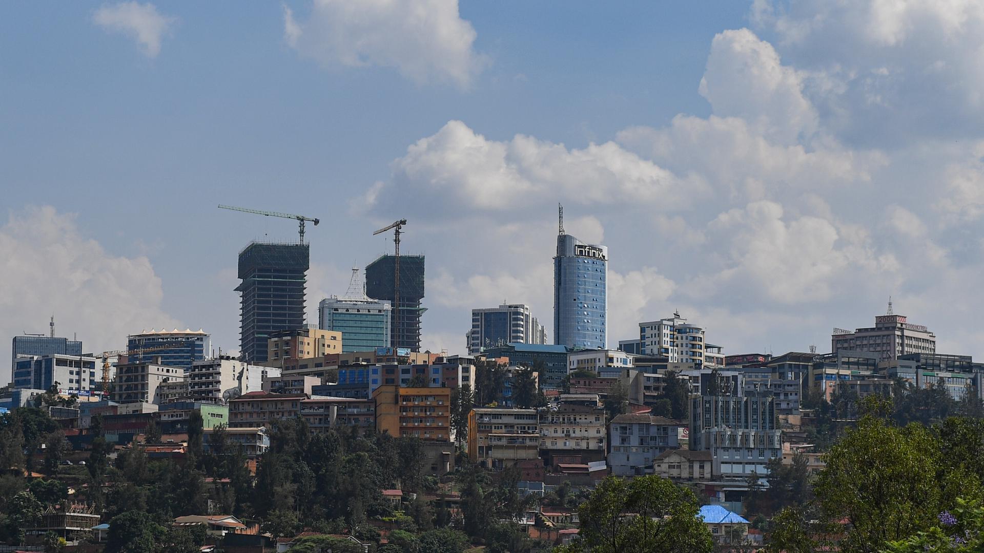 Hochhäuser in der ruandischen Hauptstadt Kigali