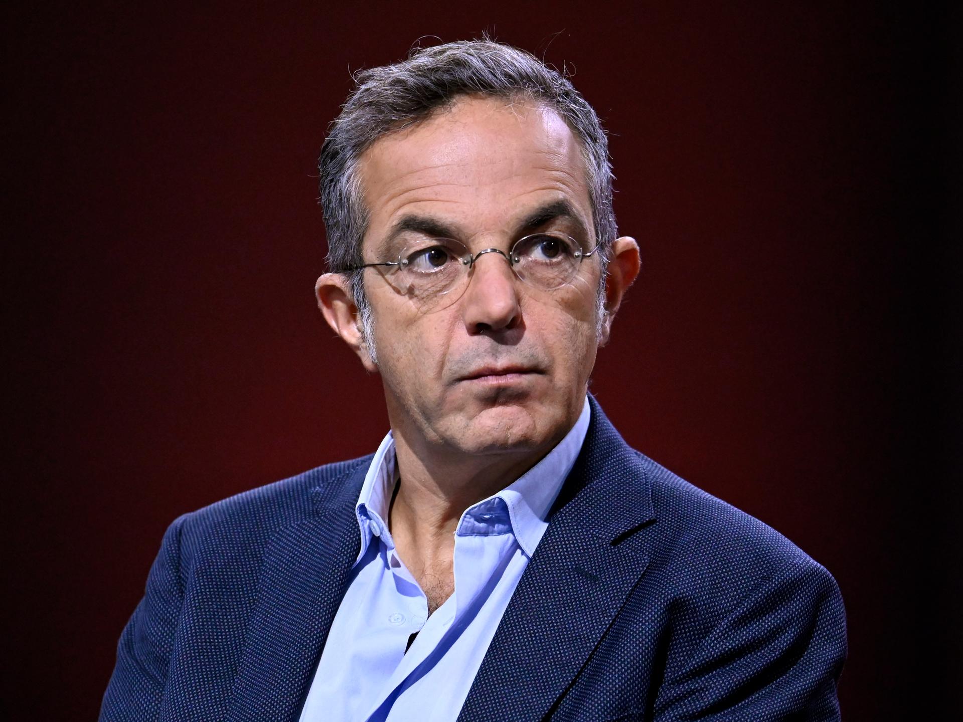 Schriftsteller Navid Kermani auf der Frankfurter Buchmesse 2023.