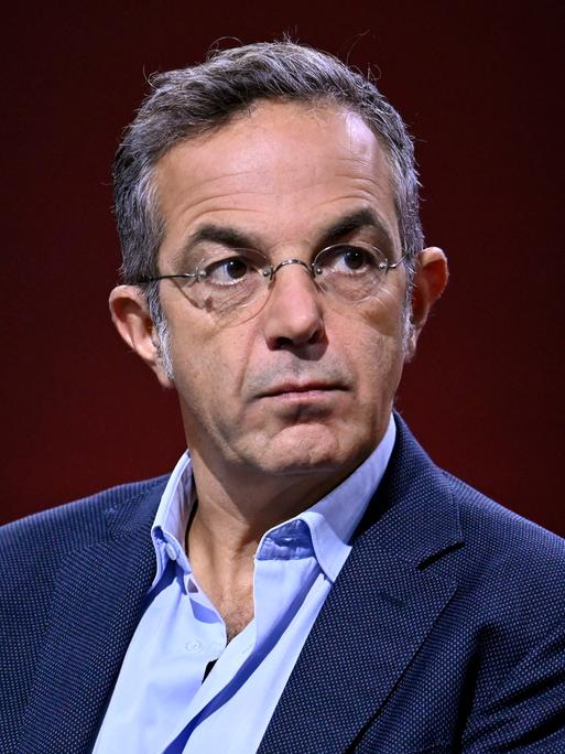 Schriftsteller Navid Kermani auf der Frankfurter Buchmesse 2023.