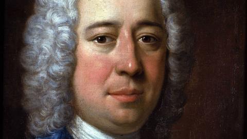 Ein gemaltes Porträt des italienischen Komponisten und Gesangslehrers Nicola Antonio Porpora. Es zeigt einen Mann mittleren Alters mit weißer Perücke.