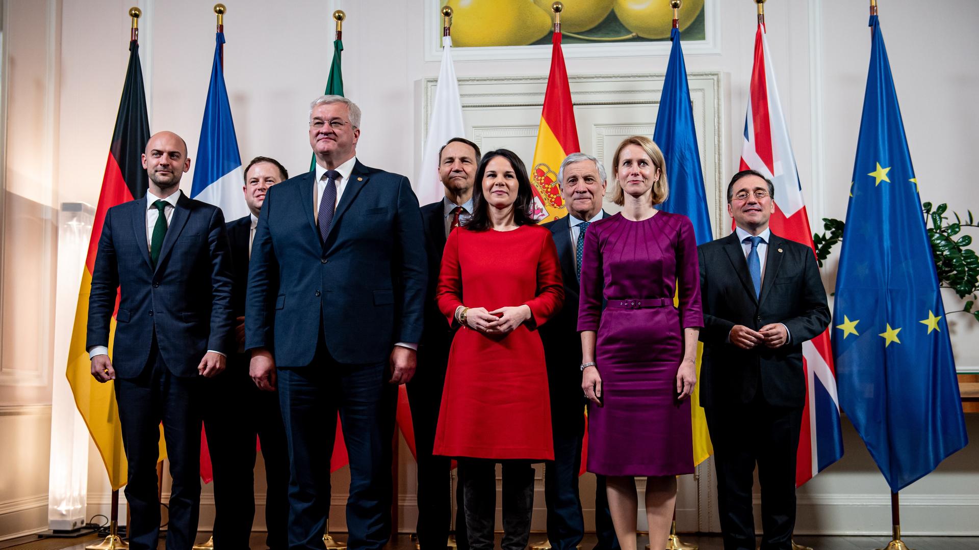 Gruppenbild der EU-Außenminister in Berlin