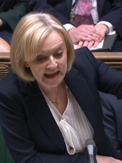  Premierministerin Liz Truss spricht im britischen Unterhaus
