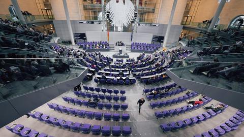 Blick in den Plenarsaal.
