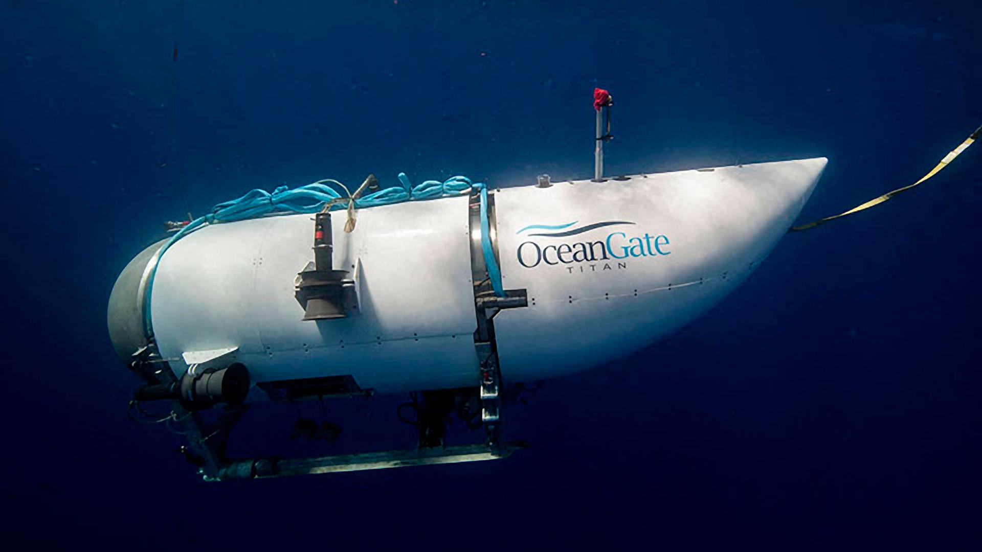 Das Touristen-Tauchboot "Titan" am 21. Juni 2023 im Atlantik