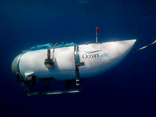 Das Touristen-Tauchboot "Titan" am 21. Juni 2023 im Atlantik