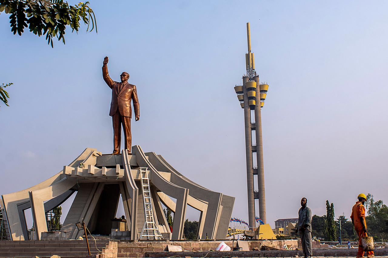 Mausoleum für Patrice Lumumba und seine Überreste in Kinshasa im Kongo