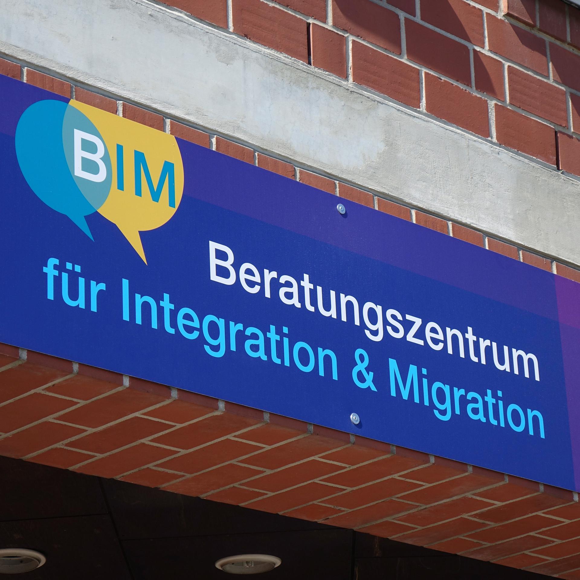 Ein Beratungszentrum fuer Integration und Migration in der Friedrichstrasse von Berlin.