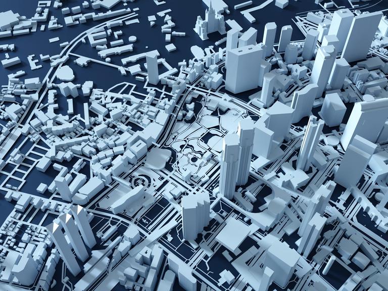 3D Visualisierung eines Stadtmodells