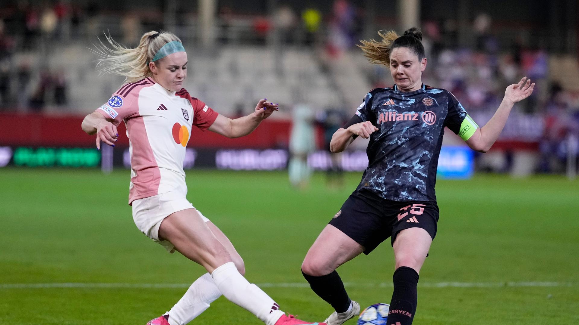 Champions League – Fußballlerinnen des FC Bayern München Verlieren Vierfinal -Hinspiel Gegen Olympique Lyon