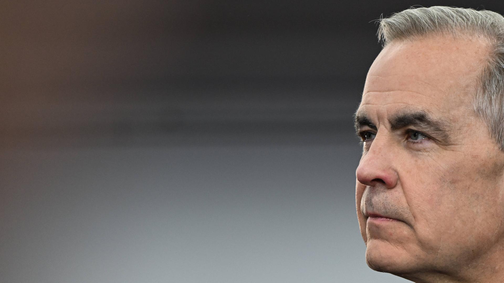 Der kanadische Premierminister Mark Carney im Seitenprofil