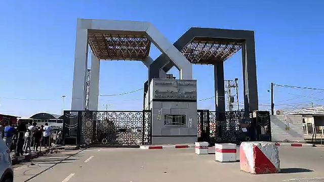 Das Foto zeigt den Grenzübergang Rafah vom Gazastreifen nach Ägypten.