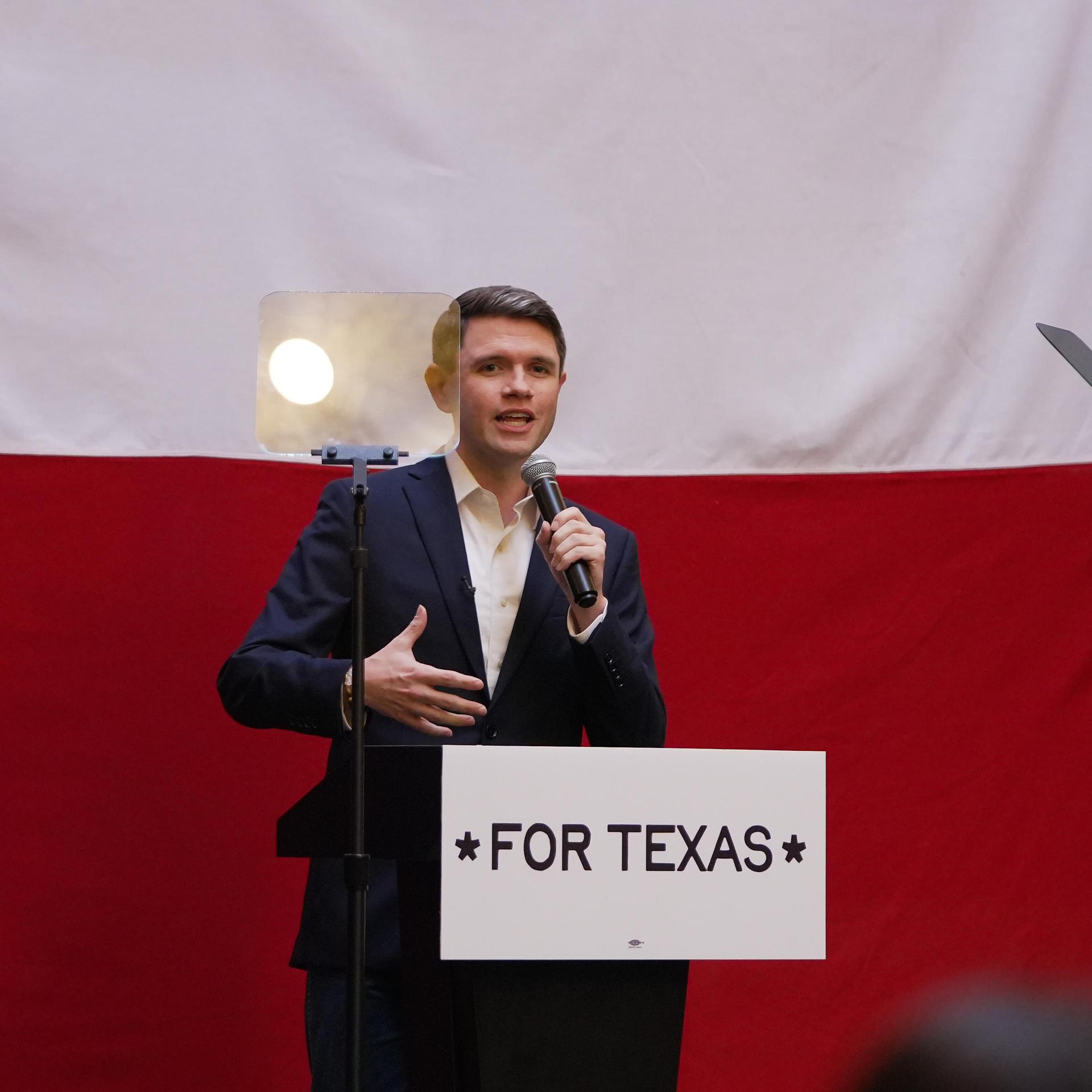 James Talarico bei einem Auftritt in San Antonio, Texas, 