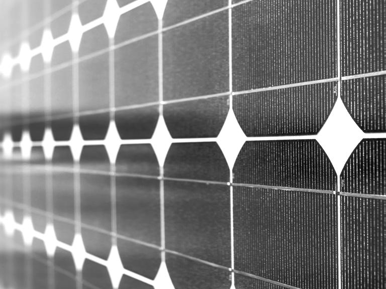 Detailaufnahme eines Solar-Panels