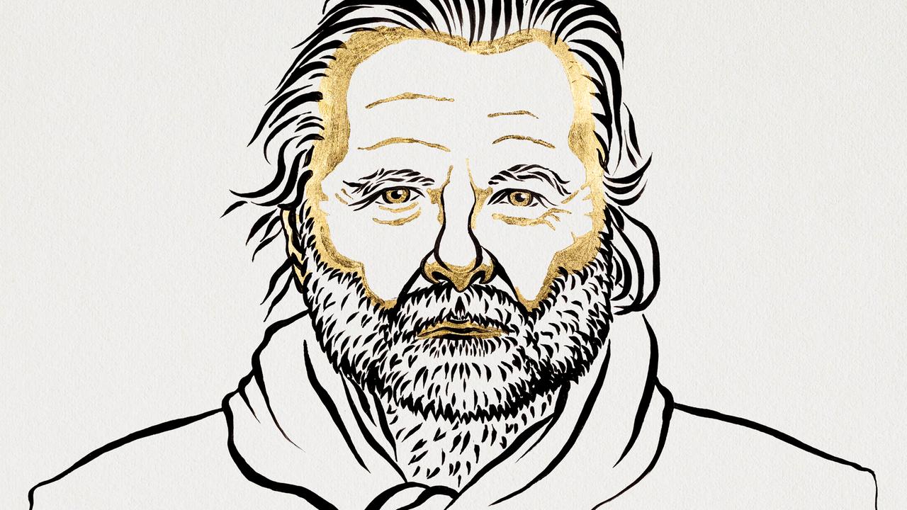 Jon Fisse, grafisches Porträt des Nobelpreisträgers für Literatur 2023 Jon Fisse, grafisches Porträt des Nobelpreisträgers für Literatur 2023