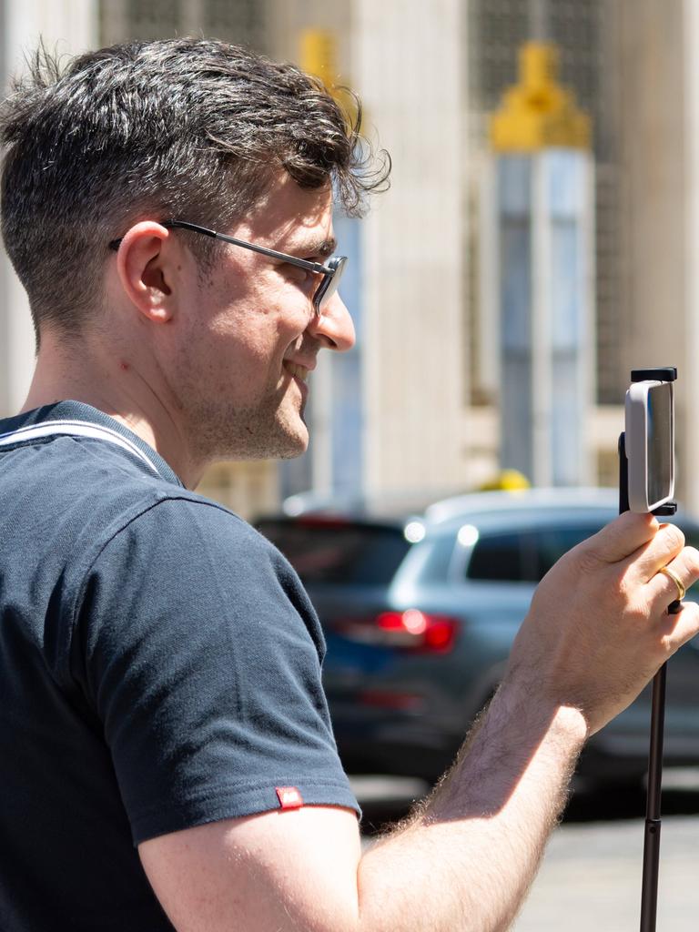 Martin Sellner während einer Kundgebung "Patrioten-Zone" auf der Freyung am 04. Juni 2022 in Wien, Öesterreich.