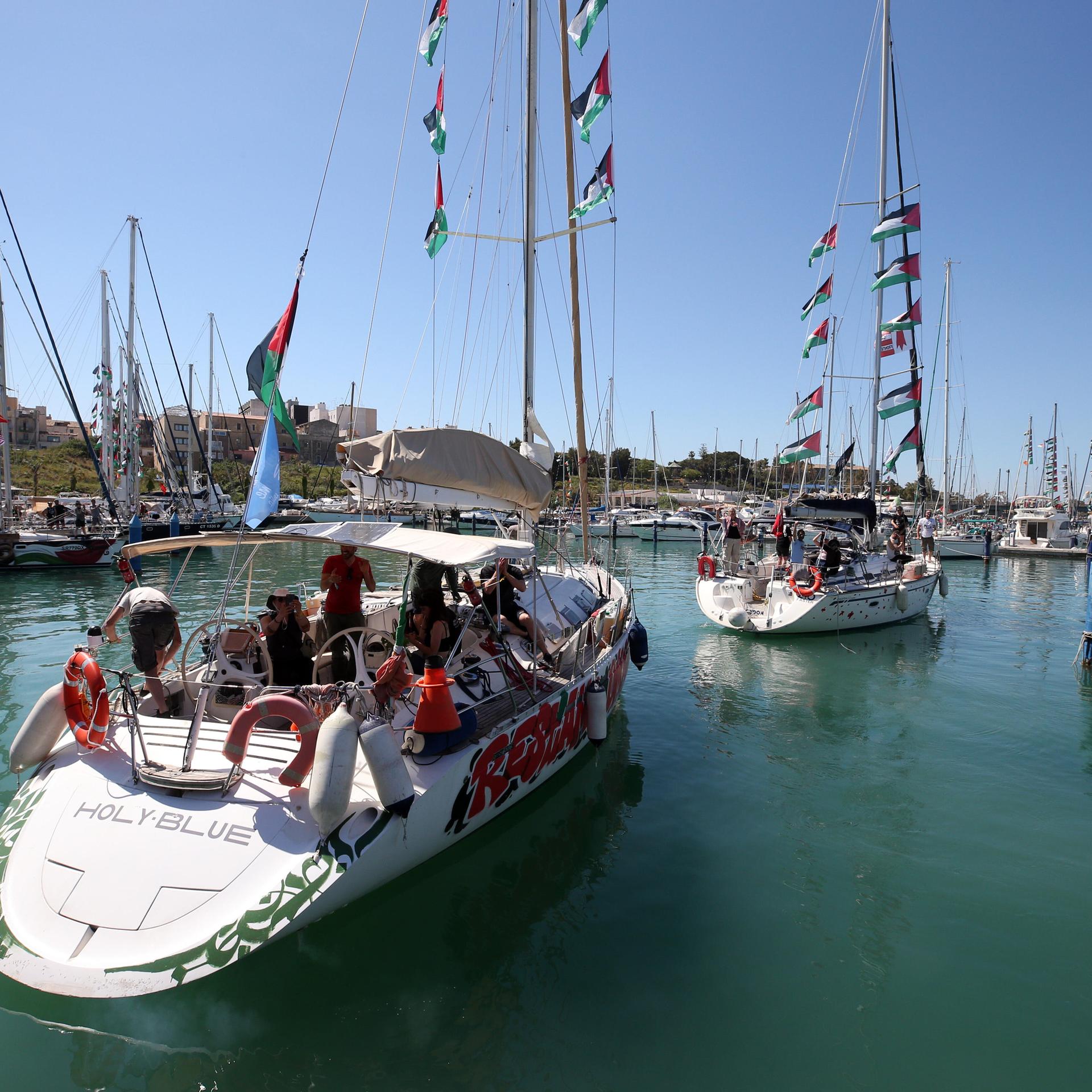 Mehr als 50 Boote - Neue Gaza-Hilfsflotte von Sizilien aus in See gestochen