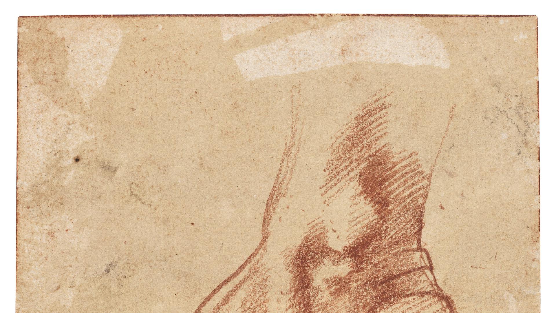 WORDS BYLINE: Hayley Chamberlain A 5-inch chalk sketch could fetch at least $2 million after being linked to Michelangelos ceiling in the Sistine Chapel. The tiny drawing of a mans right foot is believed to be that of a male model who posed for one of the Renaissance masters figures on the world-famous ceiling frescoes at the Vatican in Rome, according to a press release from New York auction house Christies. 