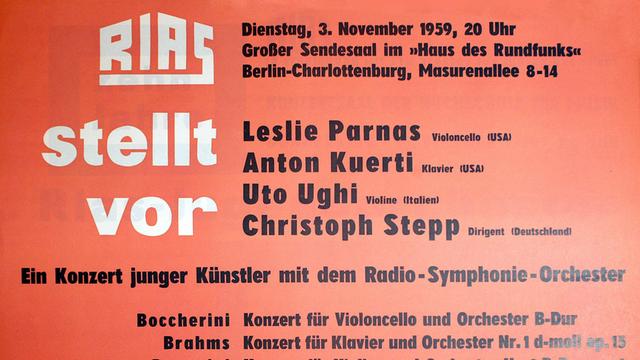 1959: RIAS stellt vor - Ein Konzert junger Künstler mit dem Radio-Symphonie-Orchester