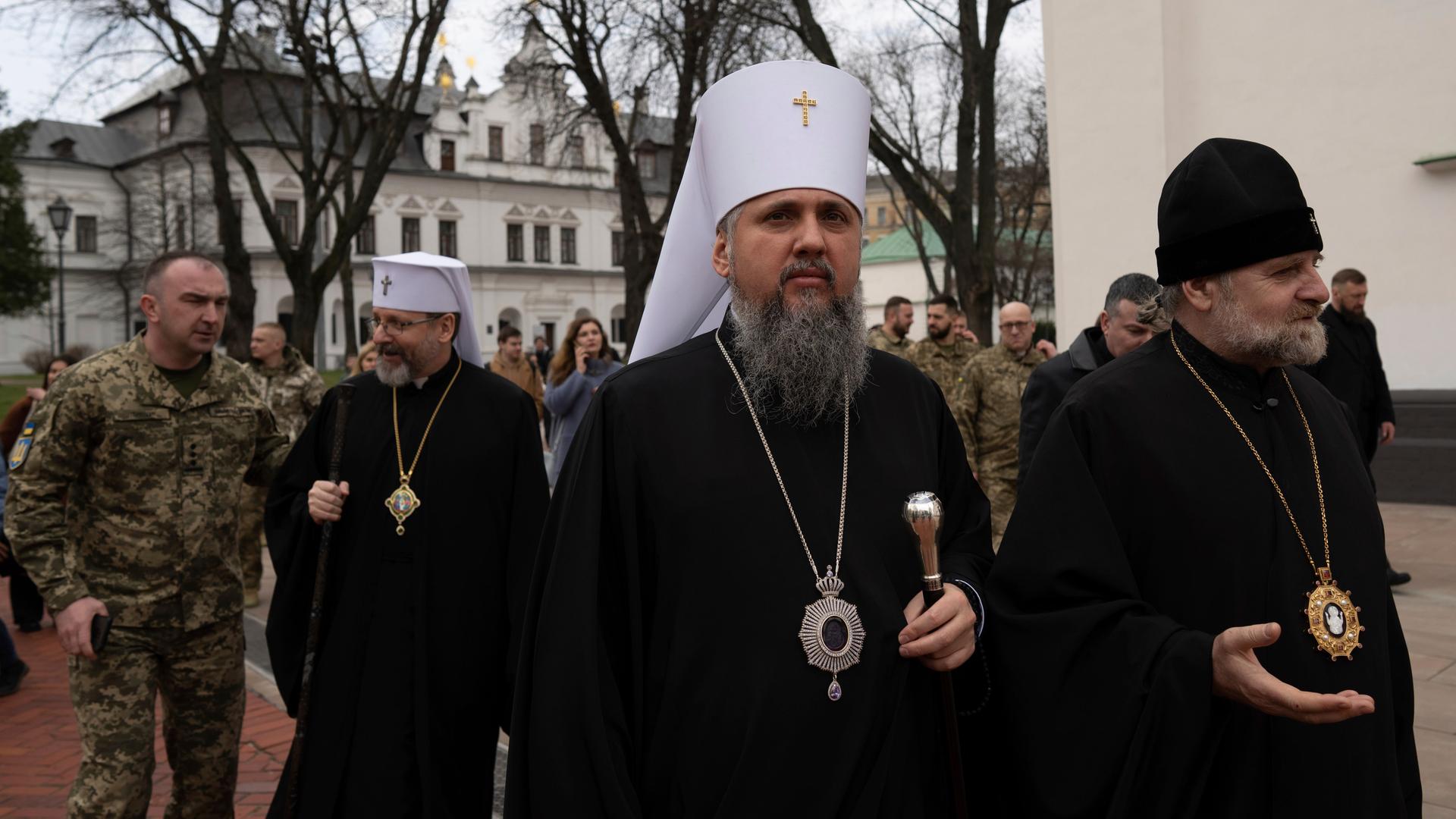 Das Bild zeigt Metropolit Epifanij, Oberhaupt der Orthodoxen Kirche der Ukraine. 