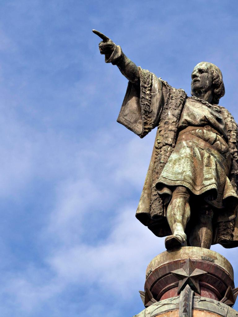 Kolumbussäule am Hafen von Barcelona, am Ende der berühmten Straße Las Ramblas