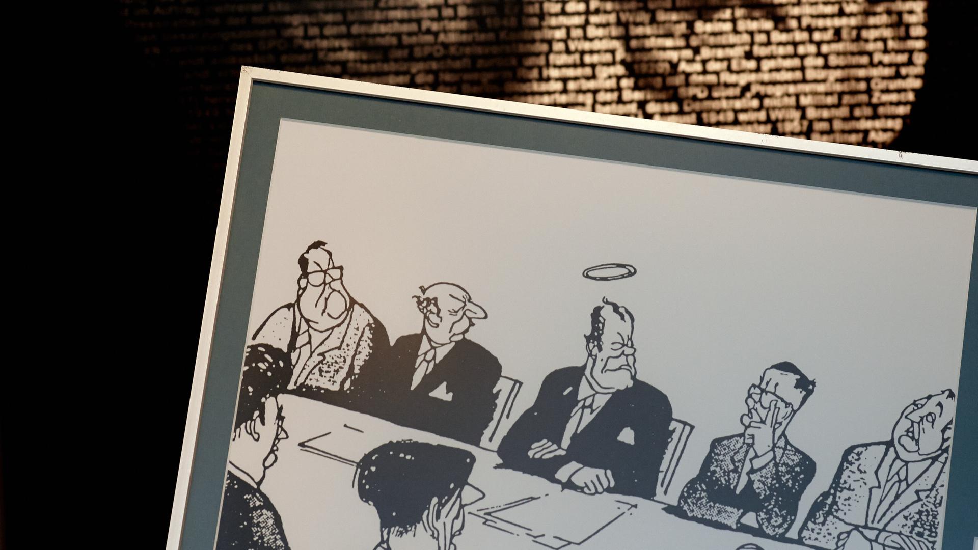 Eine Karrikatur von Horst Haitzinger mit dem Titel "Is'was?"