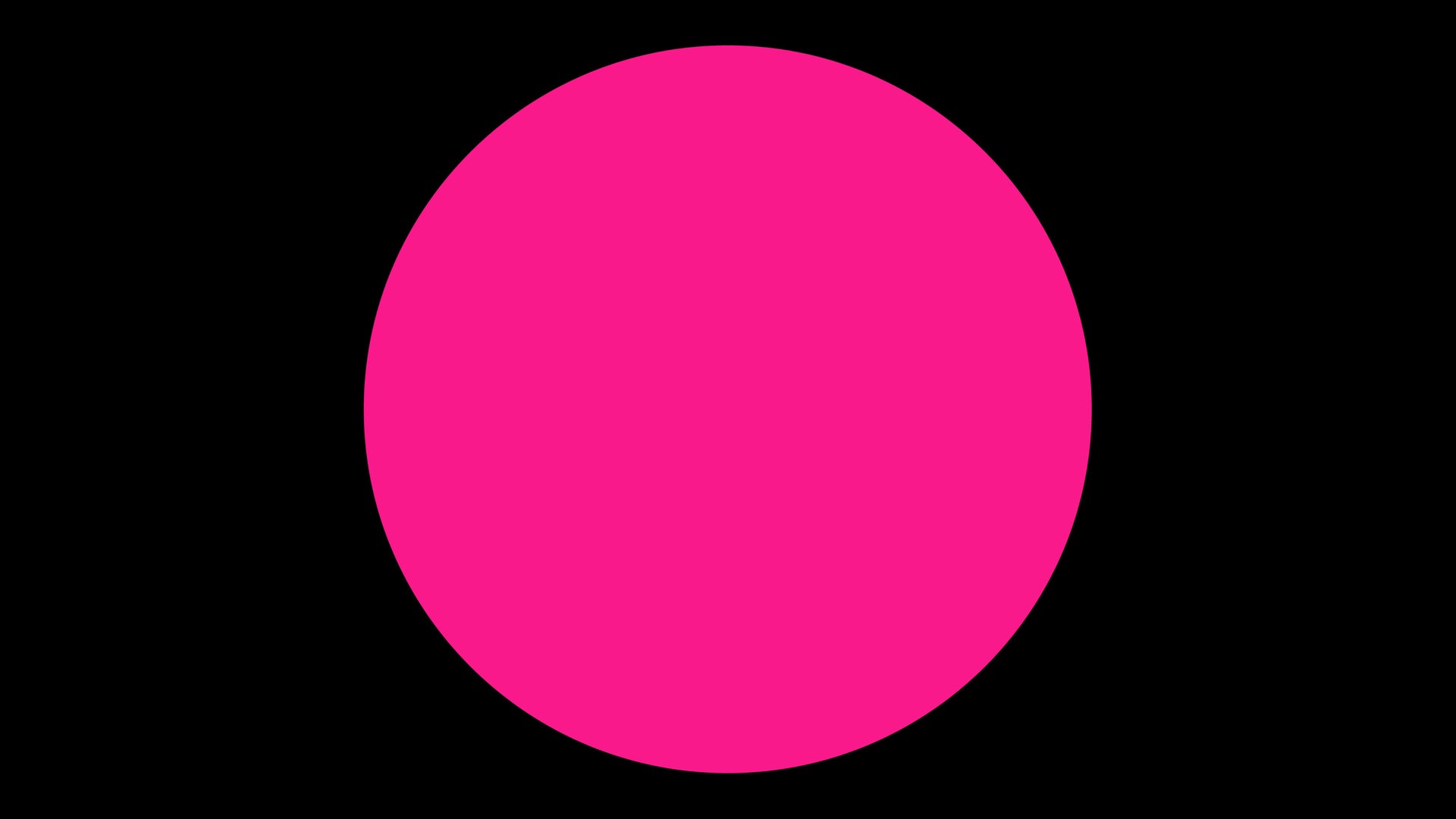 Die Grafik zeigt einen pinken Vollmond auf einem schwarzen Rechteck.