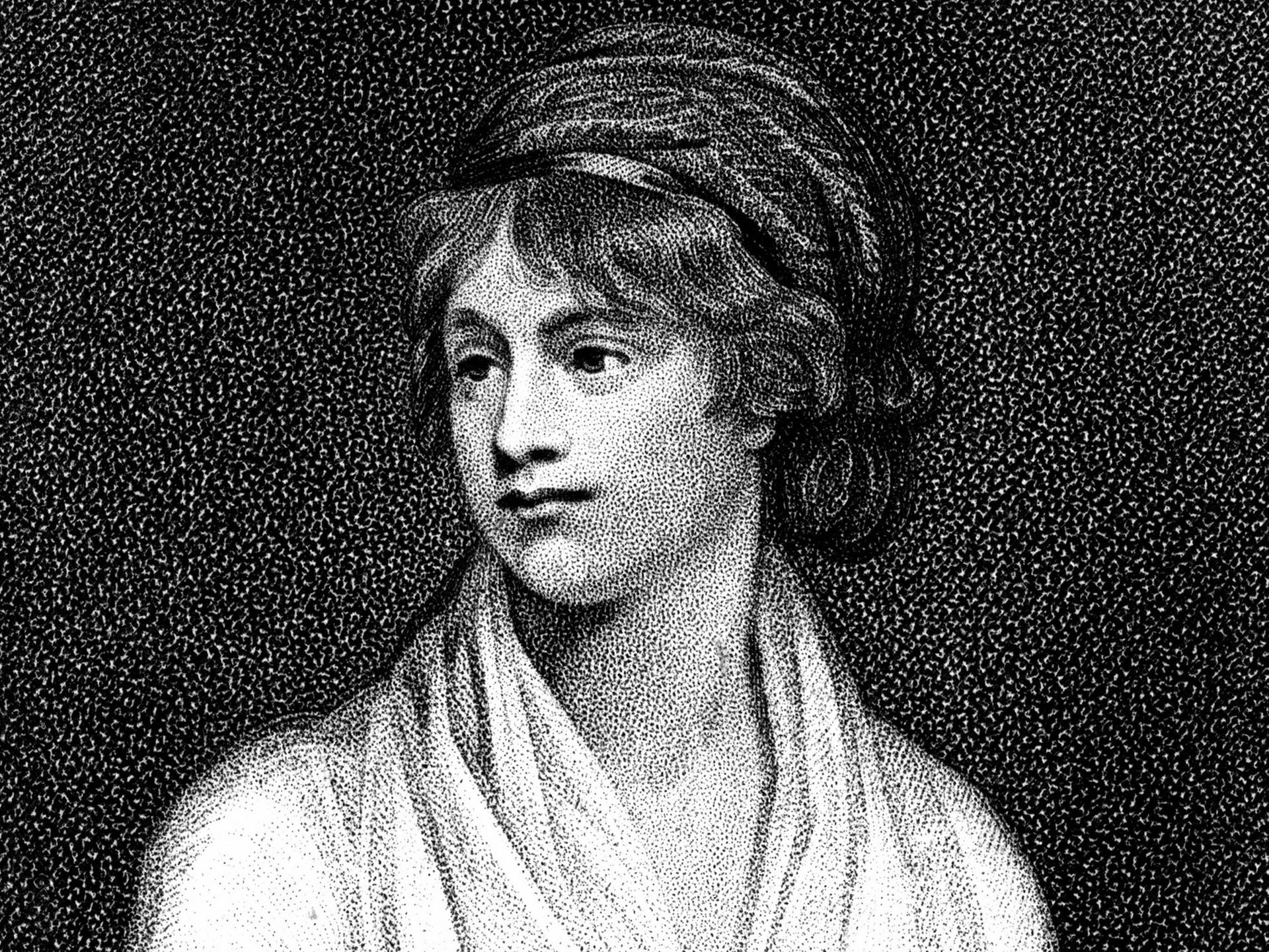 Porträt von Mary Wollstonecraft: Grafik nach einem Gemälde