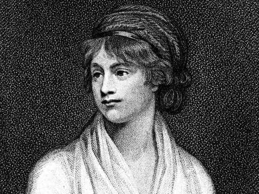 Porträt von Mary Wollstonecraft: Grafik nach einem Gemälde