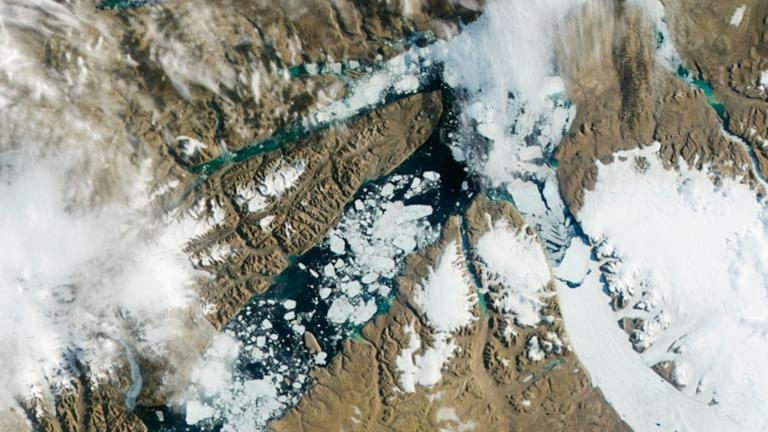 Der Petermann-Gletscher in Grönland (Archivaufnahme 2012). Der Petermann-Gletscher in Grönland (Archivaufnahme 2012).