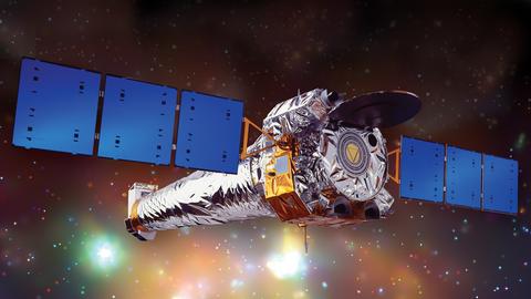 Das Chandra-Röntgenteleskop im All (Illustration)