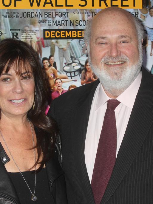 ***FILE PHOTO** Rob Reiner and Wife Reportedly Allegedly Found Stabbed To Death At Home. Rob Reiner and wife Michele Singer attend the premiere of Paramount Pictures The Wolf of Wall Street at the Ziegfeld Theatre in New York City on December 17, 2013. Photo Copyright: xx