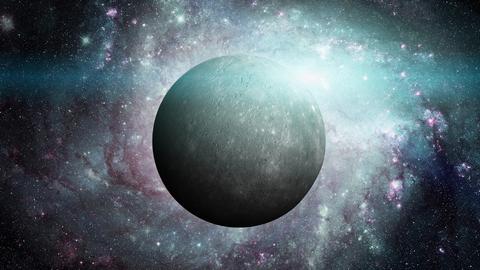 Der Planet Merkur im Weltall