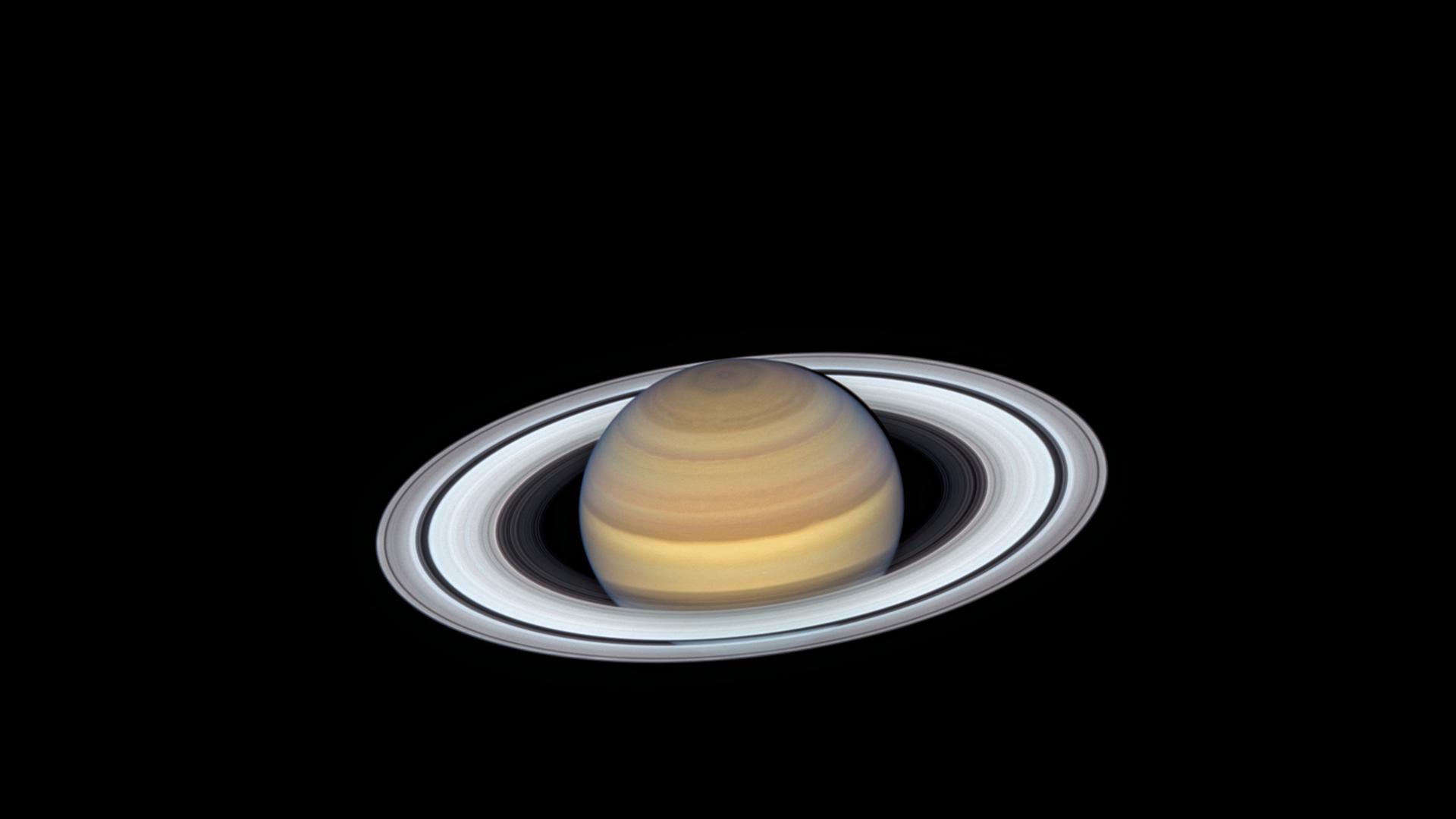Der Ringplanet Saturn, aufgenommen vom Hubble-Weltraumteleskop
