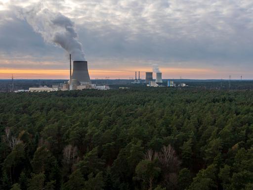 Das Kernkraftwerk Emsland (Luftaufnahme mit einer Drohne)