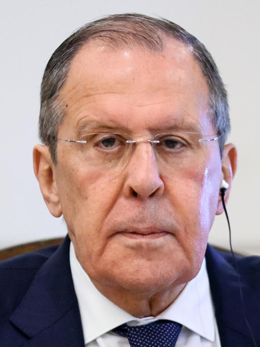 Der russische Außenminister Sergej Lavrov im Porträt