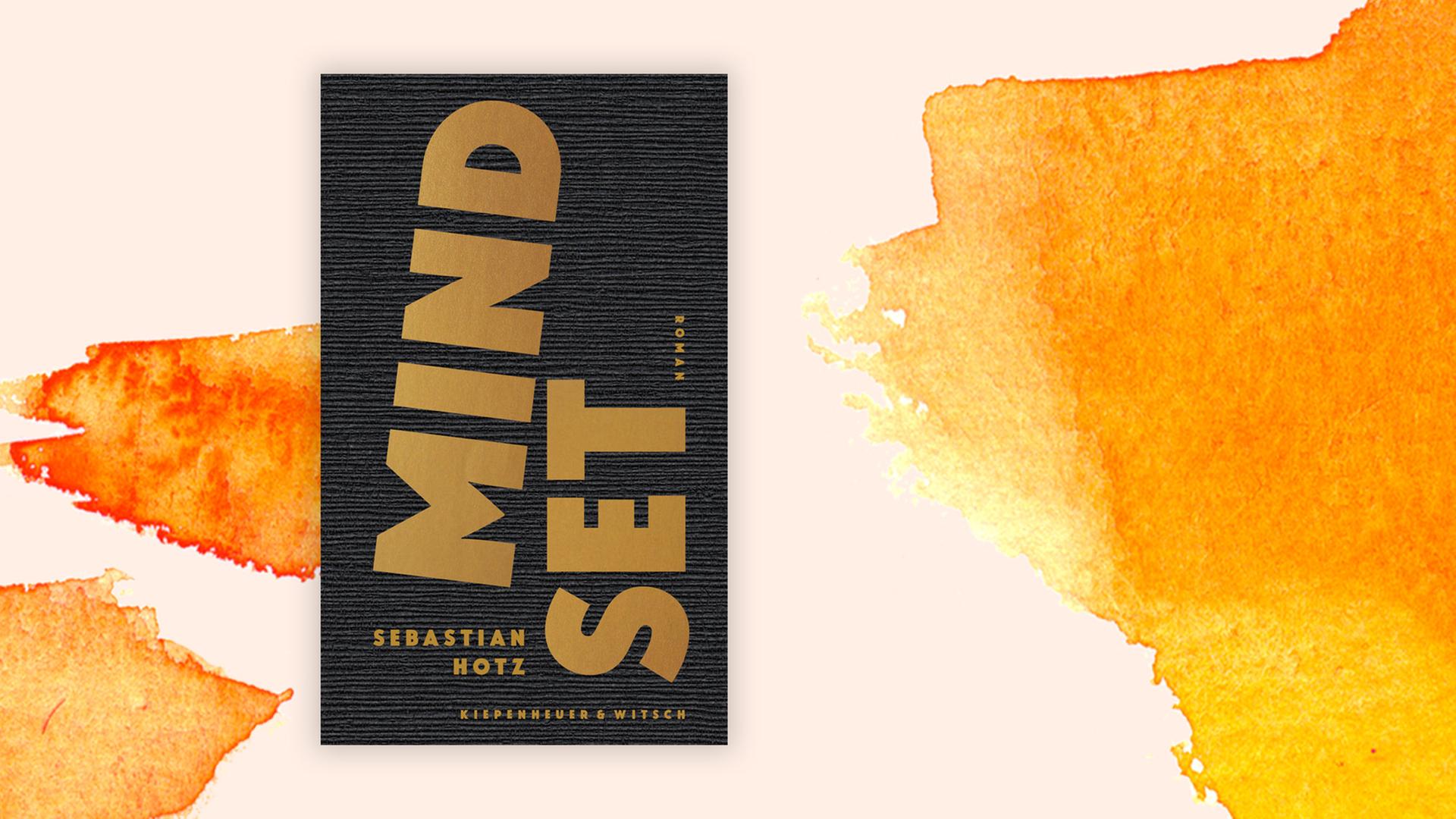 Das Buchcover "Mindset" von Sebastian Hotz ist vor einem grafischen Hintergrund zu sehen.
