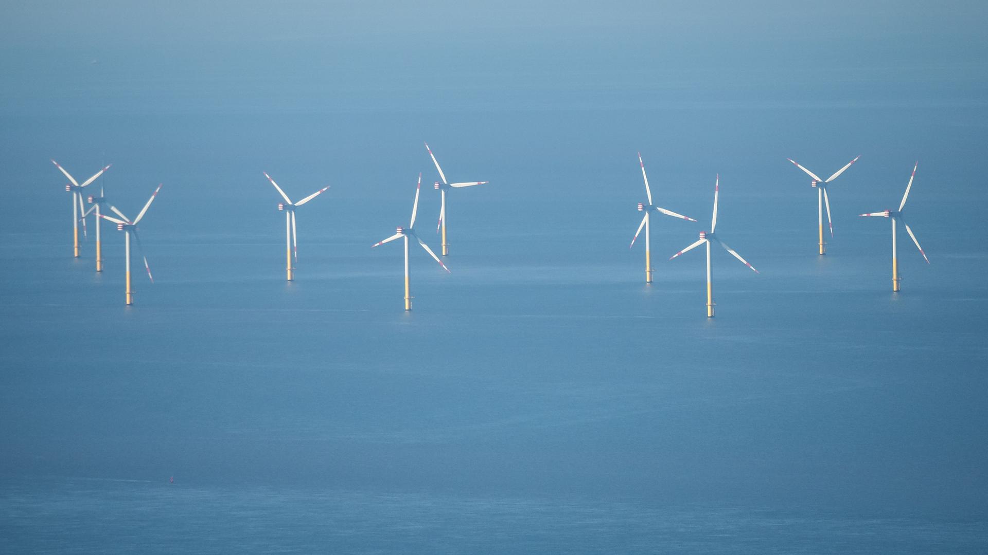 Niedersachsen: Ein Offshore-Windpark in der Nordsee